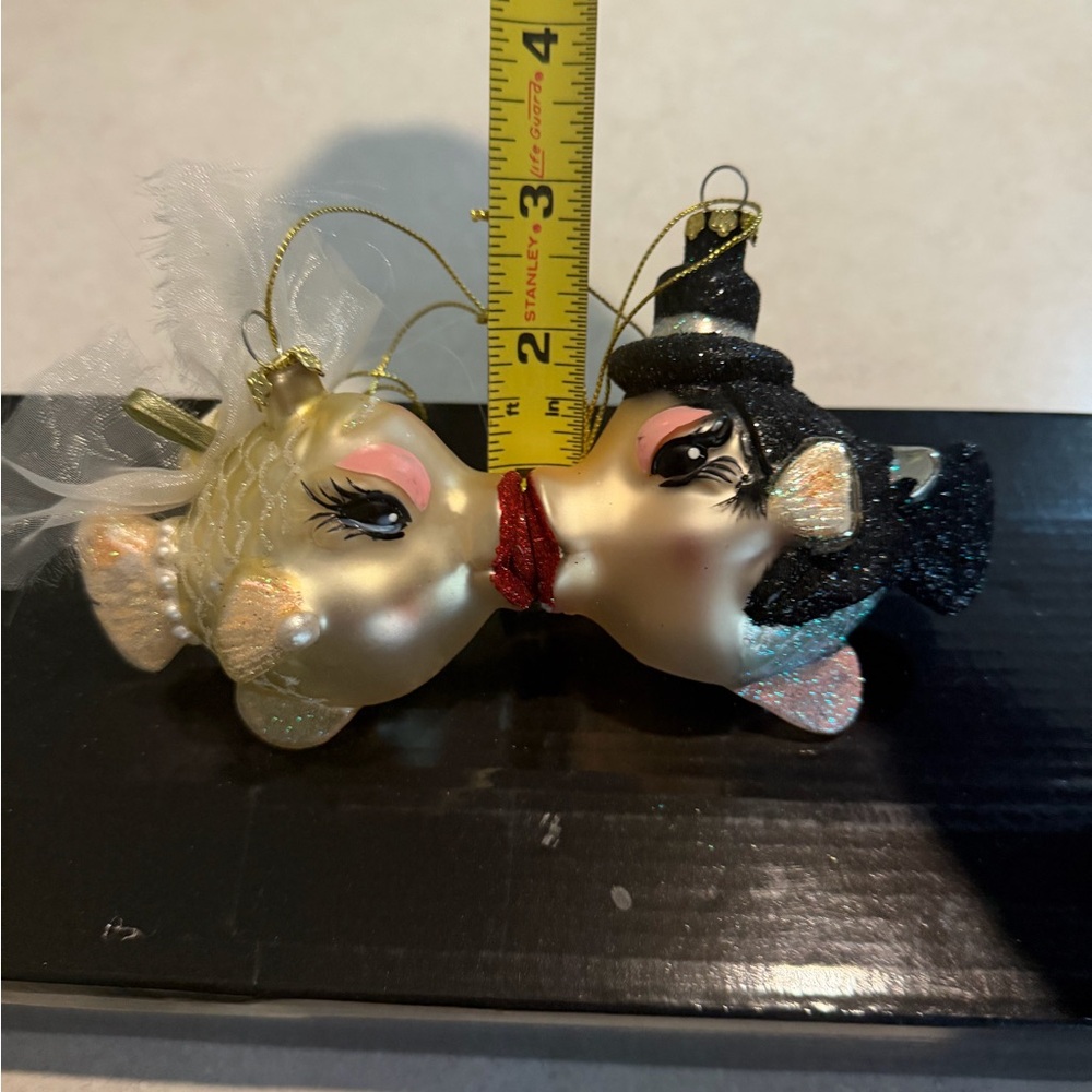 Katherine's Collection Glittery Fish Ornament with Gold and - Picture 15 of 15